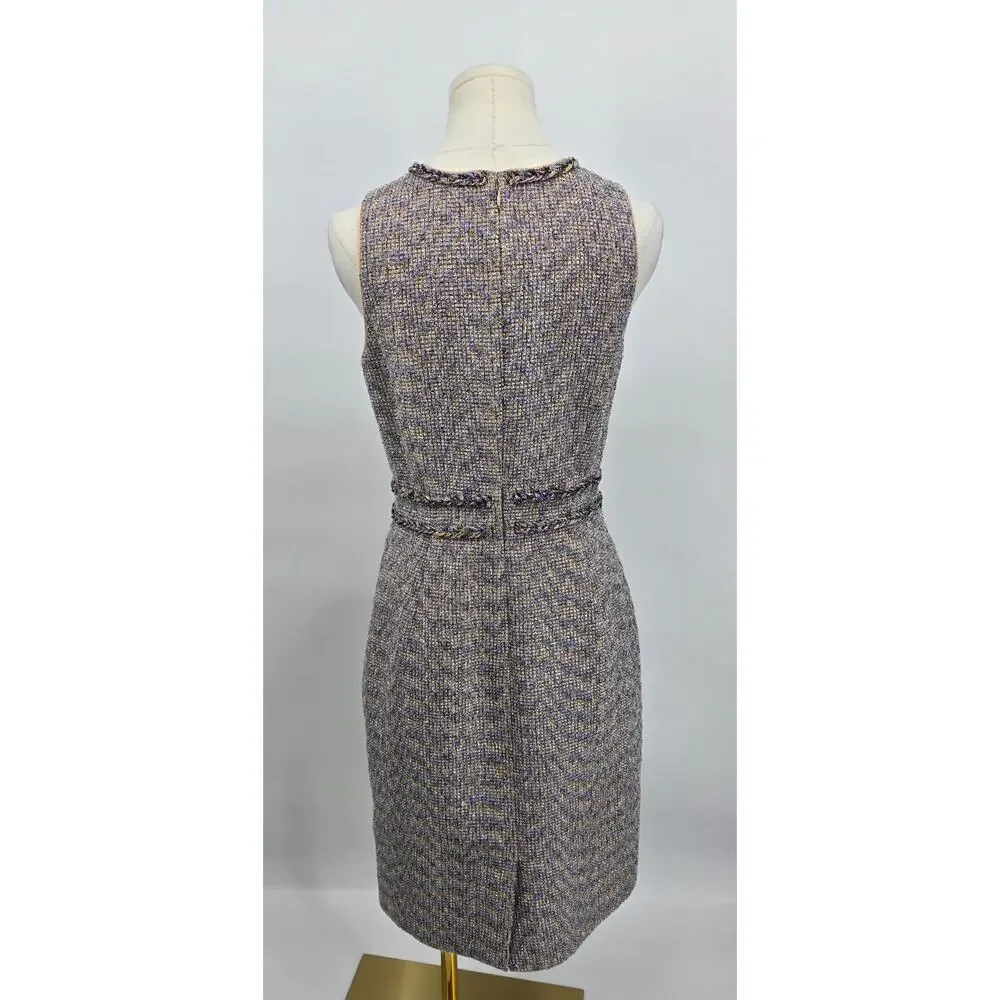 J Crew Classic Feminine Workwear Twinkle‎ Tweed Sheath Dress